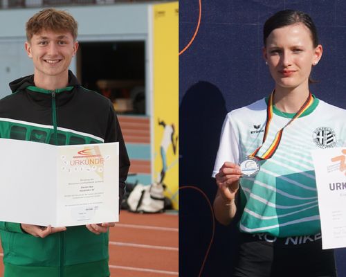 Greta Lucia Ritz und Darian Ave vom Hünfelder SV wurden in den Landeskader berufen