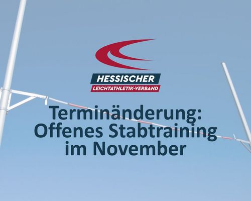 Terminänderung: Offenes Stabtraining im November