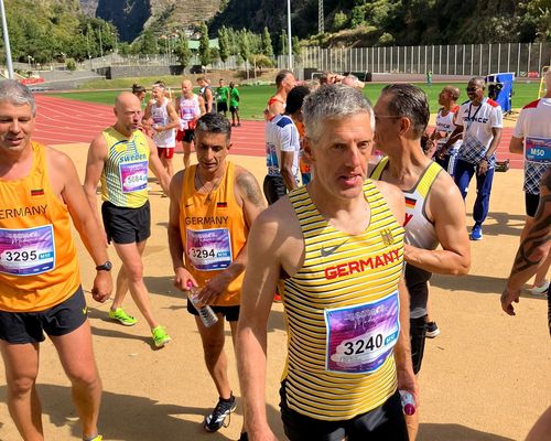 European Masters Leichtathletik-Stadion-Meisterschaften (EMACS) 2025 in Madeira, Nils Milde vom Hünfelder SV in 3 Staffel am Start – 3 x Platz 7